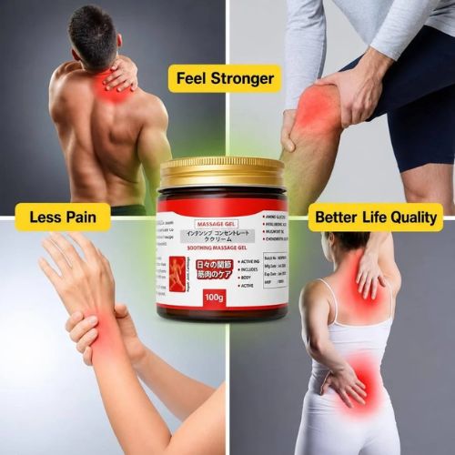 Japanese Formula Soothing Massage Gel for Joint & Muscle Pain Relief