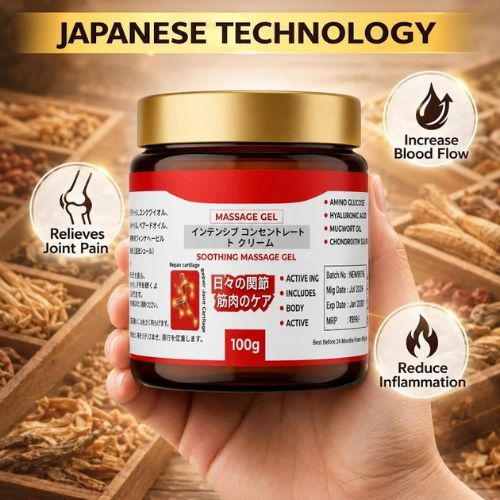 Japanese Formula Soothing Massage Gel for Joint & Muscle Pain Relief