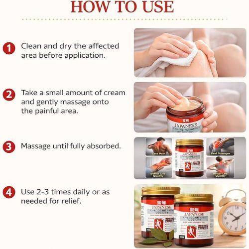 Japanese Formula Soothing Massage Gel for Joint & Muscle Pain Relief